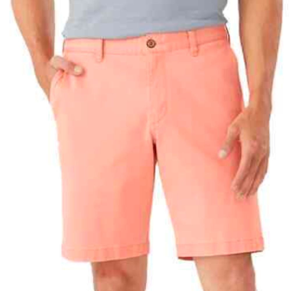 Tommy Hilfiger Chino Shorts Men 38 Coral Classic Fit Golf Casual Work Beach